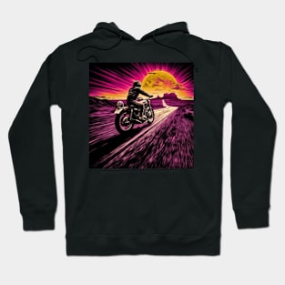 Purple Haze Sunset Rider Hoodie